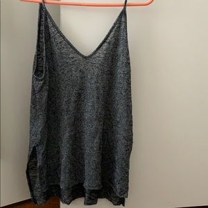 Grey V Neck Light  Tank